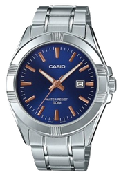 [MTP1308D2A] CASIO RELOJ MTP-1308D-2A ESFERA AZUL / ACERO