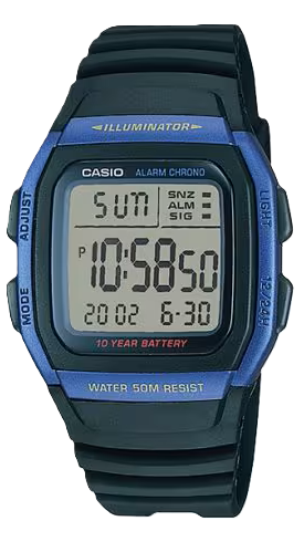 CASIO RELOJ W-96-H2AVDF AZUL MARINO