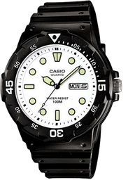 [MRW200H7E] CASIO RELOJ MRW-200H-7E ESFERA BLANCA / CORREA NEGRA