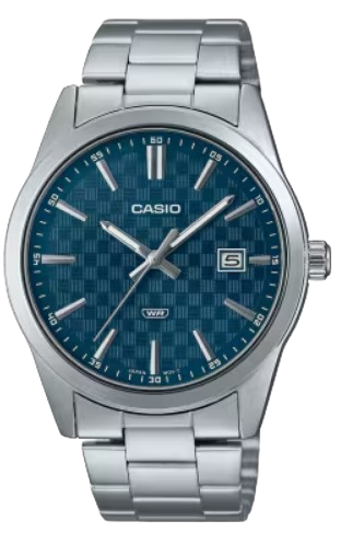 CASIO RELOJ MTP-VD03D-2A ESFERA AZUL CORREA ACERO