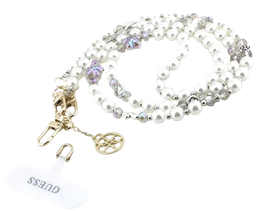 [GUUCMDW4CH] GUESS COLGANTE CHARM PEARL STRAP BLANCO