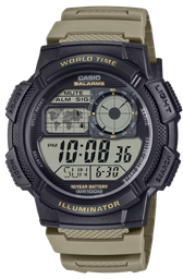 [AE1000W5A] CASIO RELOJ AE-1000W-5A NEGRO/VERDE